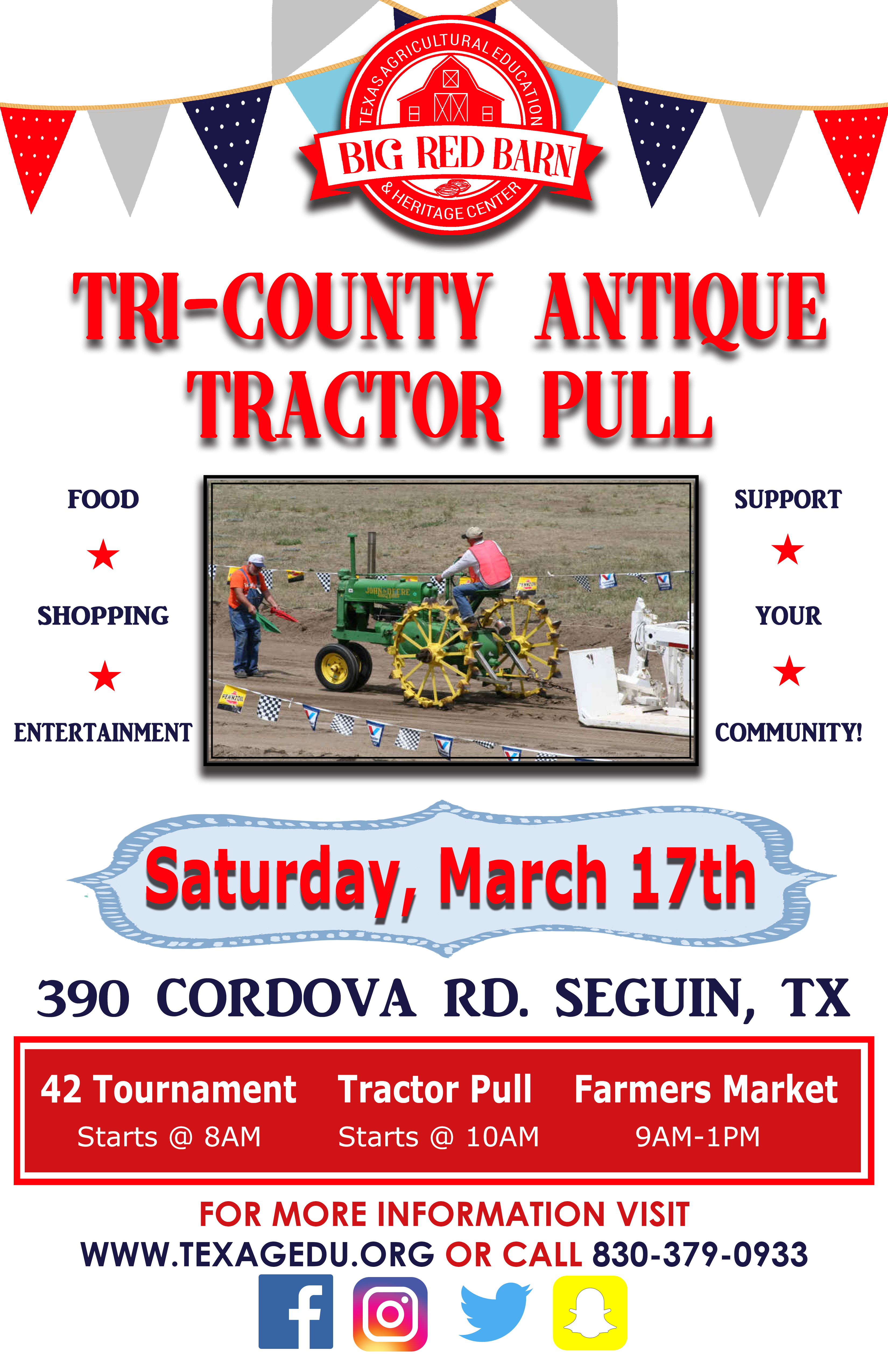 Tractor Pull Flyer 2 Big Red Barn Seguin Tx