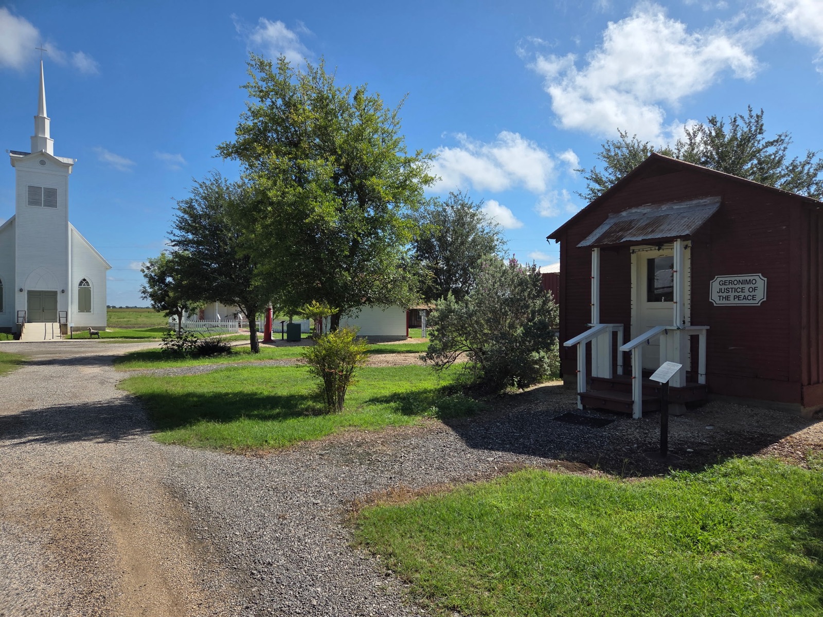 The country church beside the Justice of the Peace office