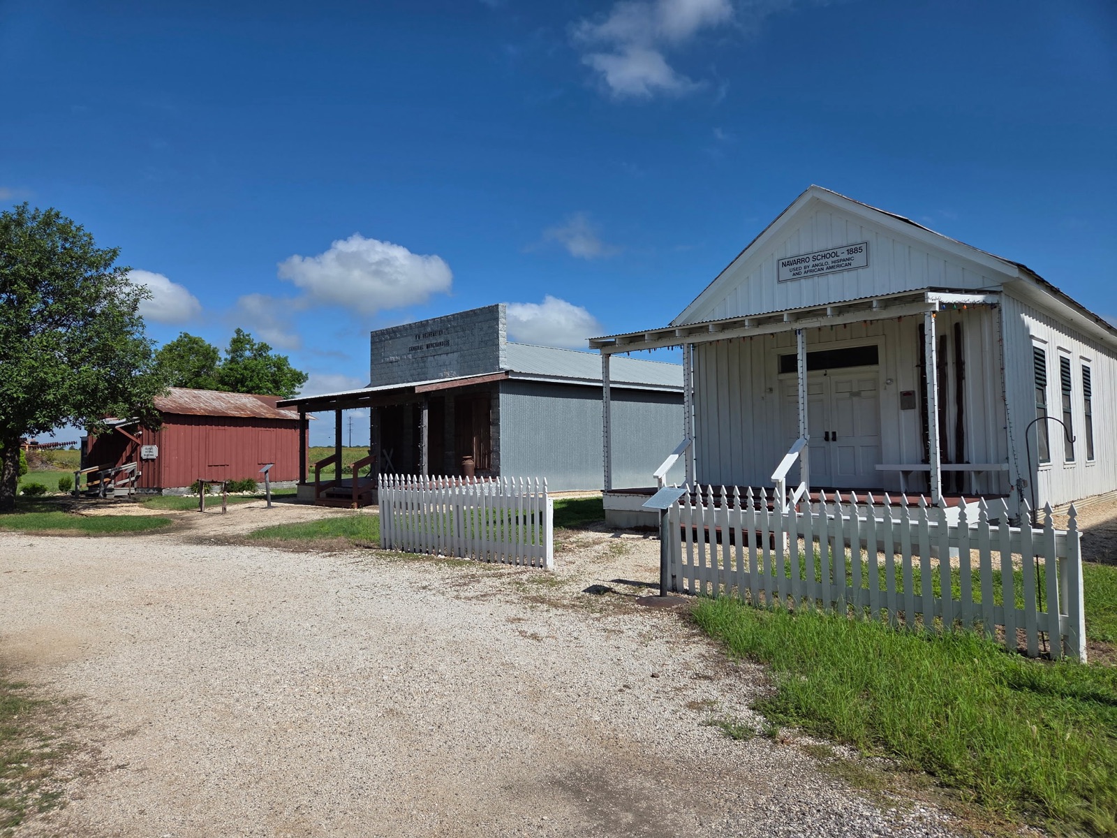 Buildings along the Heritage Village street